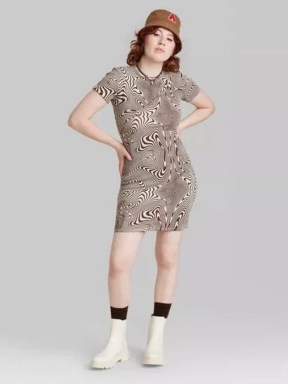 ✨3/$20✨ Wild Fable Abstract Swirl Bodycon Mini Dress